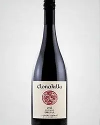 Clonakilla red wine bottle with white label
