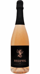 Medivol rosé sparkling wine bottle